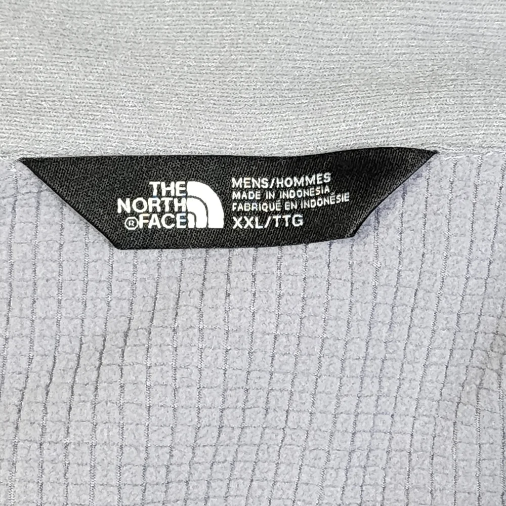 North Face Quarter-Zip Performance Pullover Jacket - Light Gray Sz XXL
